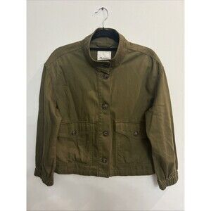 Madewell military jacket olive green small Grunge Boho Outdoorsy